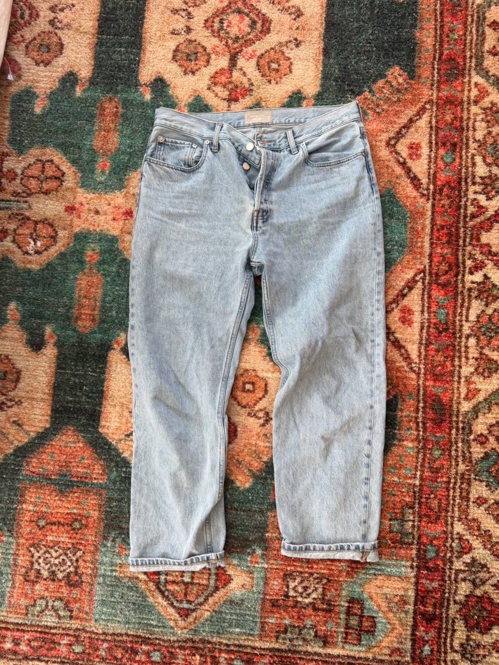 Everlane Light Blue Straight-Leg Jeans